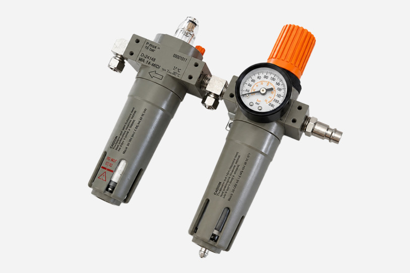 Druckluftminderer - Reifenmontiermaschinen - M071 in kompletter ansicht.