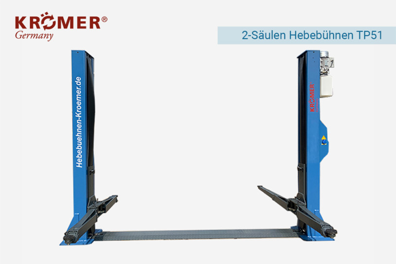 Gesamtansicht 2: TP51 2 Säulen Hebebühne