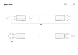 Hydraulikschlauch 3100mm - für Scherenhebebühnen - X531