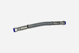 Kurzer Hydraulikschlauch mit Federmantel