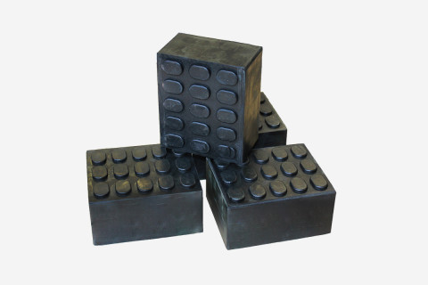 4x Gummiklötze Gummiauflage (100x120x50)
